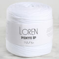 Loren Penye Kumaş El Örgü İpi Beyaz - 01