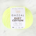 Gazzal Baby Cotton Yarn, Neon Yellow - 3462