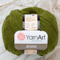 YarnArt Jeans Knitting Yarn, Dark Green - 82