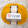 YarnArt Jeans Knitting Yarn, Mustard Yellow - 84