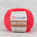 YarnArt Baby Cotton Nar Çiçeği El Örgü İpi - 423