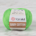 YarnArt Baby Cotton Neon Yeşil El Örgü İpi - 438