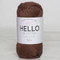 Hello Knitting Yarn, Brown - 126