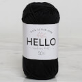Hello Knitting Yarn, Black - 160