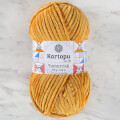 Kartopu Yumurcak Velvet Knitting Yarn, Mustard - K310