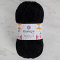 Kartopu Yumurcak Velvet Knitting Yarn,  Black - K940