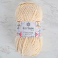 Kartopu Yumurcak Velvet Knitting Yarn, Cream - K349