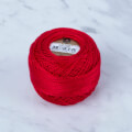 Madame Tricote Paris Koton Perle No: 8 Embroidery Thread, Red - 090