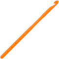 Pony Colour 3.5 mm 15 cm Plastic Crochet Hook, Orange - 44358