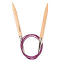 KnitPro Basix Birch 10mm 120cm Fixed Circular Knitting Needles - 35357
