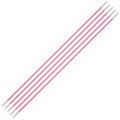 KnitPro Zing Set of 5, 2 mm 20 cm Metal Double Pointed Needles, Coral - 47031