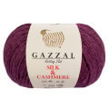 Gazzal Silk&Cashmere Mor El Örgü İpi - 457