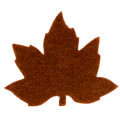 Hobi Kece 25 Pieces Maple Leaves Shaped Die Cut Felt, Copper Brown - YS352-M64