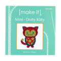 Make it 10x10 cm Mini Cross Stitch Kit, Cat - MIM002