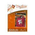 Duftin 38x42 cm Claret Bag Cross Stitch Kit, Flower - 10754- aa0000
