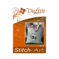 Duftin 35x45 cm Linen Bag Cross Stitch Kit, Flower - 14224D