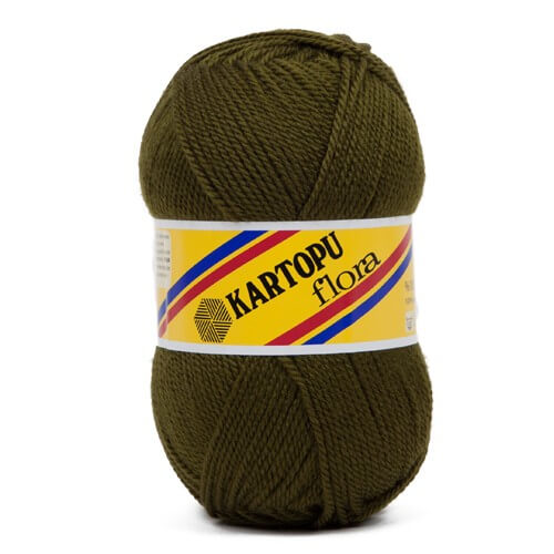 Kartopu Flora Koyu Yeşil El Örgü İpi - K410