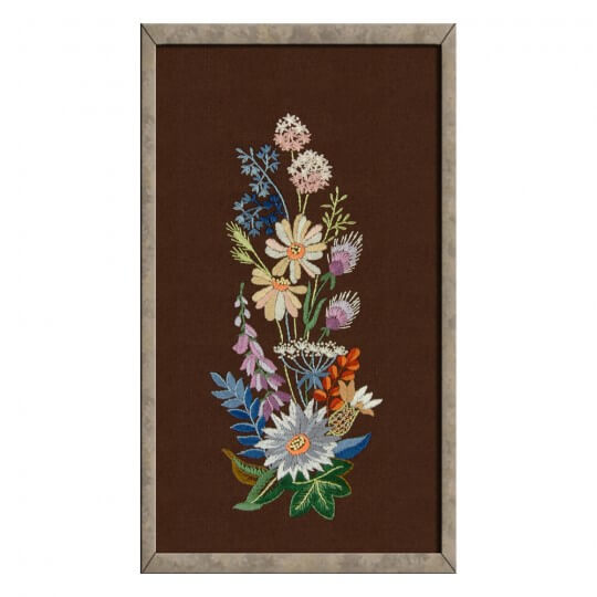 Duftin 40x50 cm Çiçek Desenli Tablo Çin İğnesi Nakış Kiti - 14335-AA0991