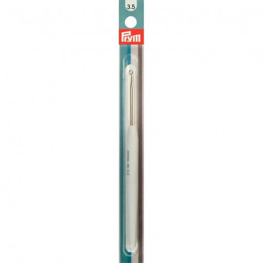 PRYM 3,5 mm 14 cm Beyaz Silikon Saplı Yün Tığ -  195343