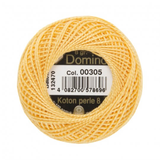 Domino Koton Perle 8gr Sarı No:8 Nakış İpliği - 00305