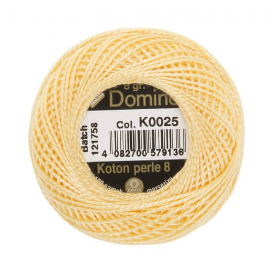 Domino Koton Perle 8gr Sarı No:8 Nakış İpliği - K0025