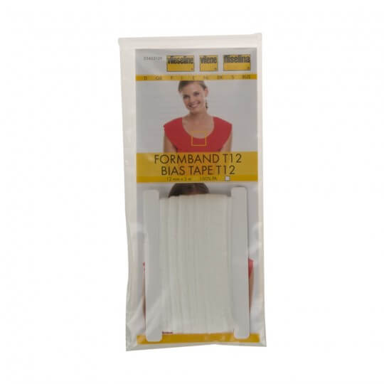 Vliseline 12 Mm 5 Metre Beyaz Verev Kesilmiş Bant Tela - T12