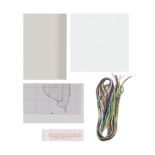 Permin 10x10 Kaplumbağa Desenli Mini Etamin Kiti - 794765