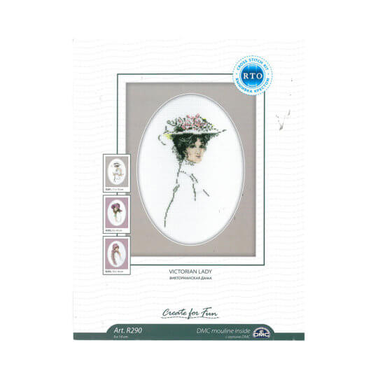 RTO Baltic 9 x 14 cm Victorian Lady Desenli Etamin Kiti - R290