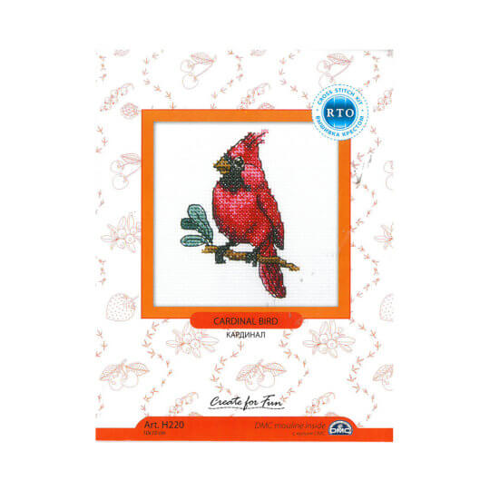 RTO Baltic 10 x 10 cm Kardinal Kuşu Desenli Etamin Kiti - H220