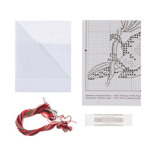 RTO Baltic 10 x 10 cm Kardinal Kuşu Desenli Etamin Kiti - H220