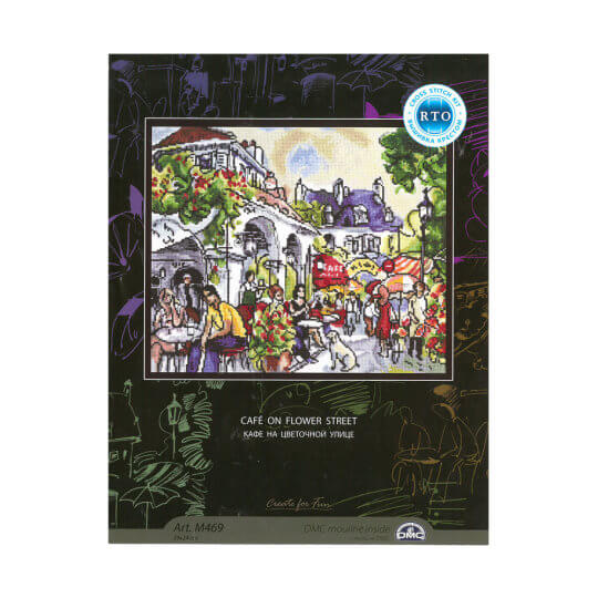 RTO Baltic 29 x 24 cm Çiçekli Sokak Desenli Etamin Kiti - M469