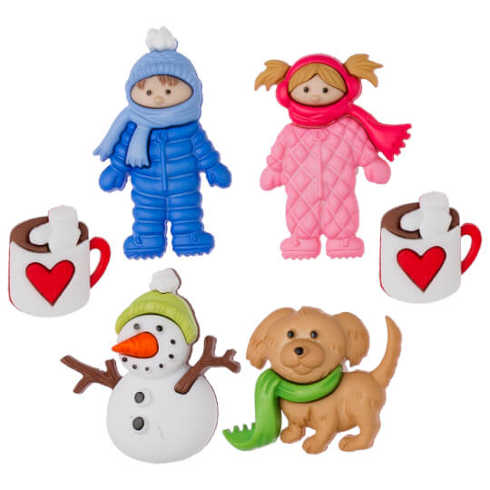 Dress It Up Kış Temalı Dekoratif Düğme - 8312
