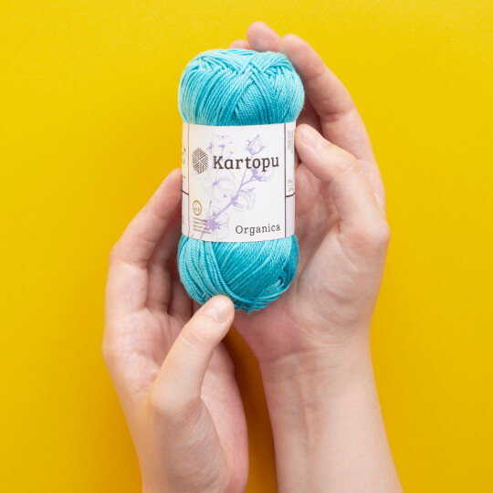 Kartopu Organica 50gr Yarn, Vermillion - K254 - Hobiumyarns