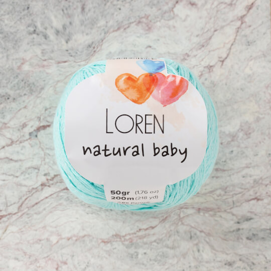 Loren Natural Baby Su Yeşili El Örgü İpi - R087