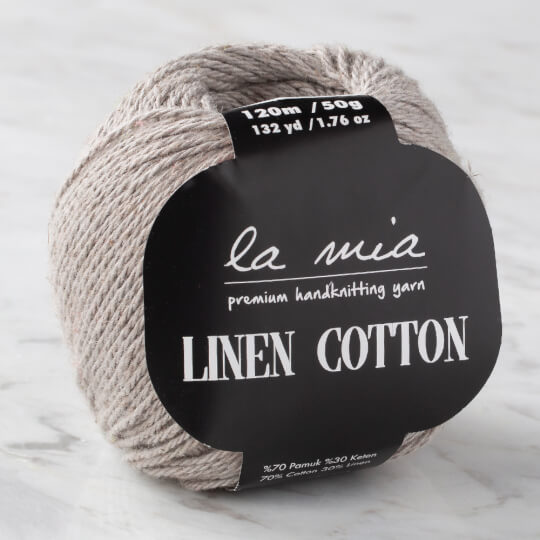 La Mia Linen Cotton 6'lı Paket Gri El Örgü İpi - L031