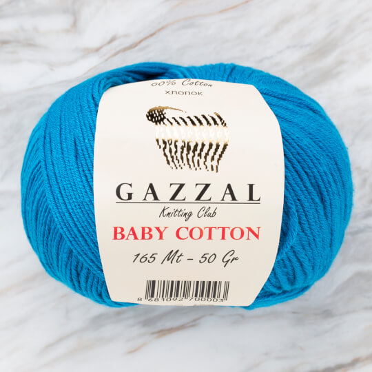 Gazzal Baby Cotton Mavi Bebek Yünü - 3428