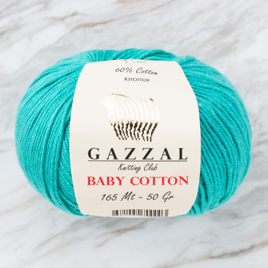 Gazzal Baby Cotton Turkuaz Bebek Yünü - 3426