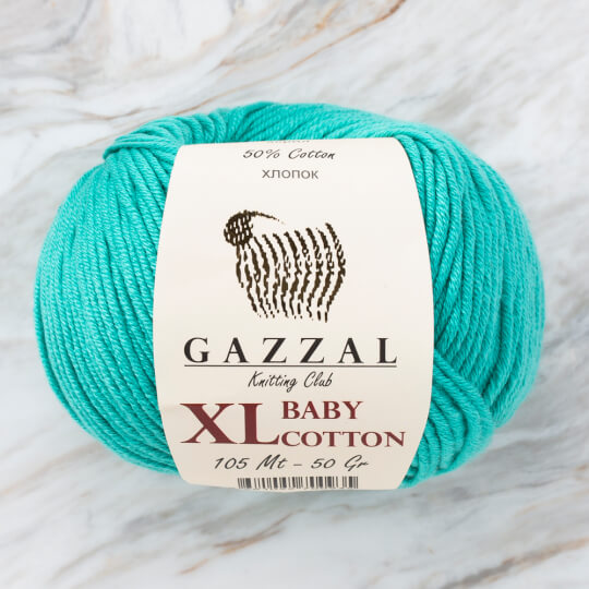 Gazzal Baby Cotton XL Turkuaz Bebek Yünü - 3426XL