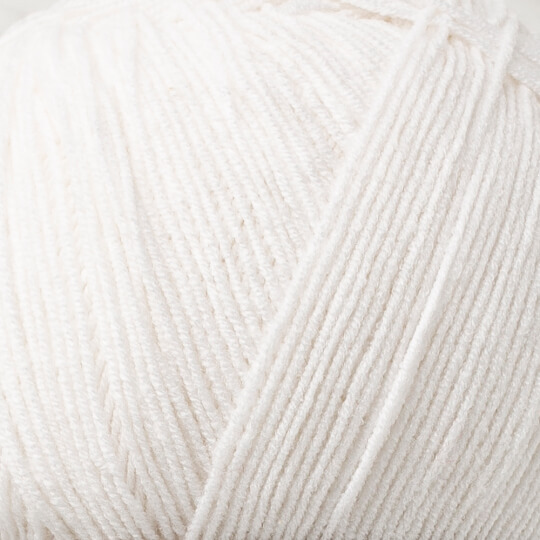 YarnArt Cotton Soft Beyaz El Örgü İpi - 01