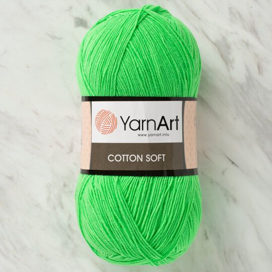 YarnArt Cotton Soft Yeşil El Örgü İpi - 60