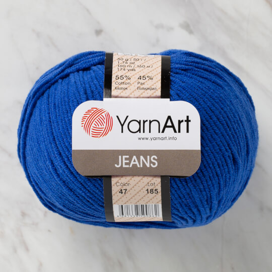 YarnArt Jeans Mavi El Örgü İpi - 47