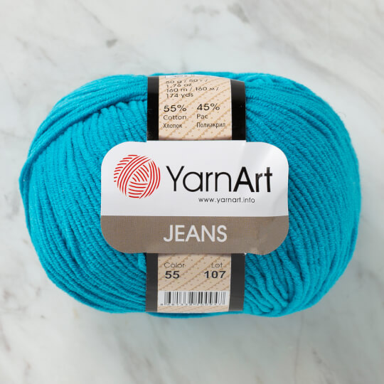 YarnArt Jeans Mavi El Örgü İpi - 55