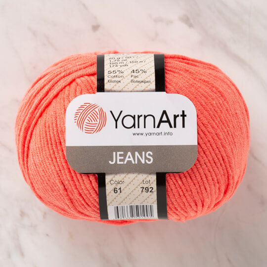YarnArt Jeans Mercan El Örgü İpi - 61