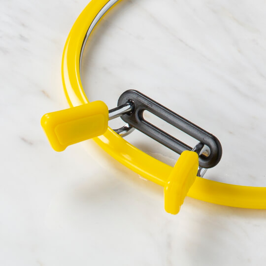 Nurge 126 mm Sarı Orta Metal Nakış Kasnak