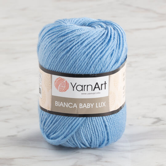 YarnArt Bianca Baby Lux 50gr Açık Mavi Bebek Yünü - 355