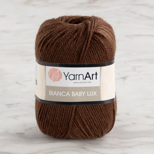 YarnArt Bianca Baby Lux  50gr Kahverengi Bebek Yünü - 361