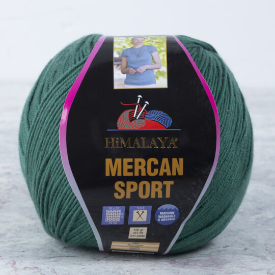 Himalaya Mercan Sport Yarn, Green - 101-28 - Hobiumyarns