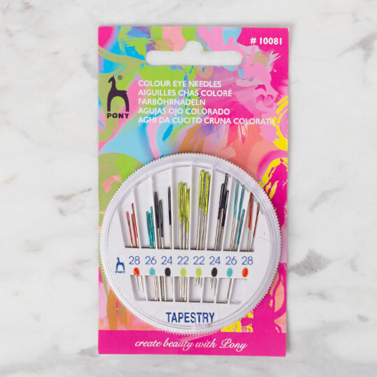 PONY Set of 6 Color Coded Tapestry Needles - The Needle Lady