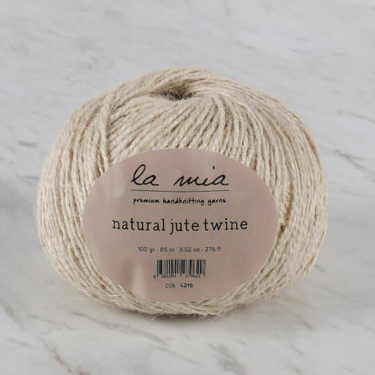 La Mia Natural Jute Twine 100 gr Krem Jüt İp - L215