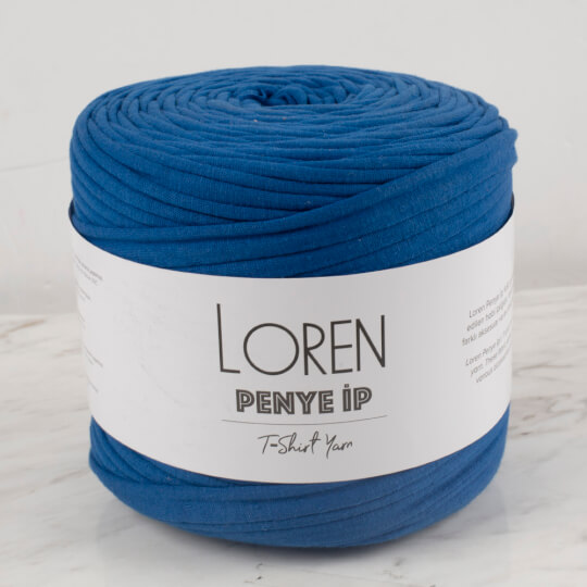 Loren Penye Kumaş El Örgü İpi Mavi - 3